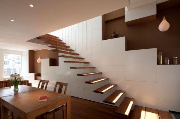 Σκάλες interstorey: τύποι, σχεδιαστικά χαρακτηριστικά
