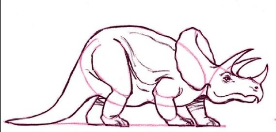 Πώς να σχεδιάσετε έναν δεινόσαυρο. Όμορφη και τρομακτική