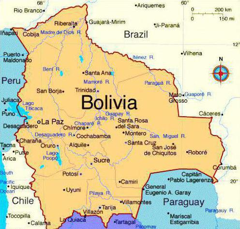 Πού είναι η Βολιβία; Χαρακτηριστικά του εδάφους και της θέσης